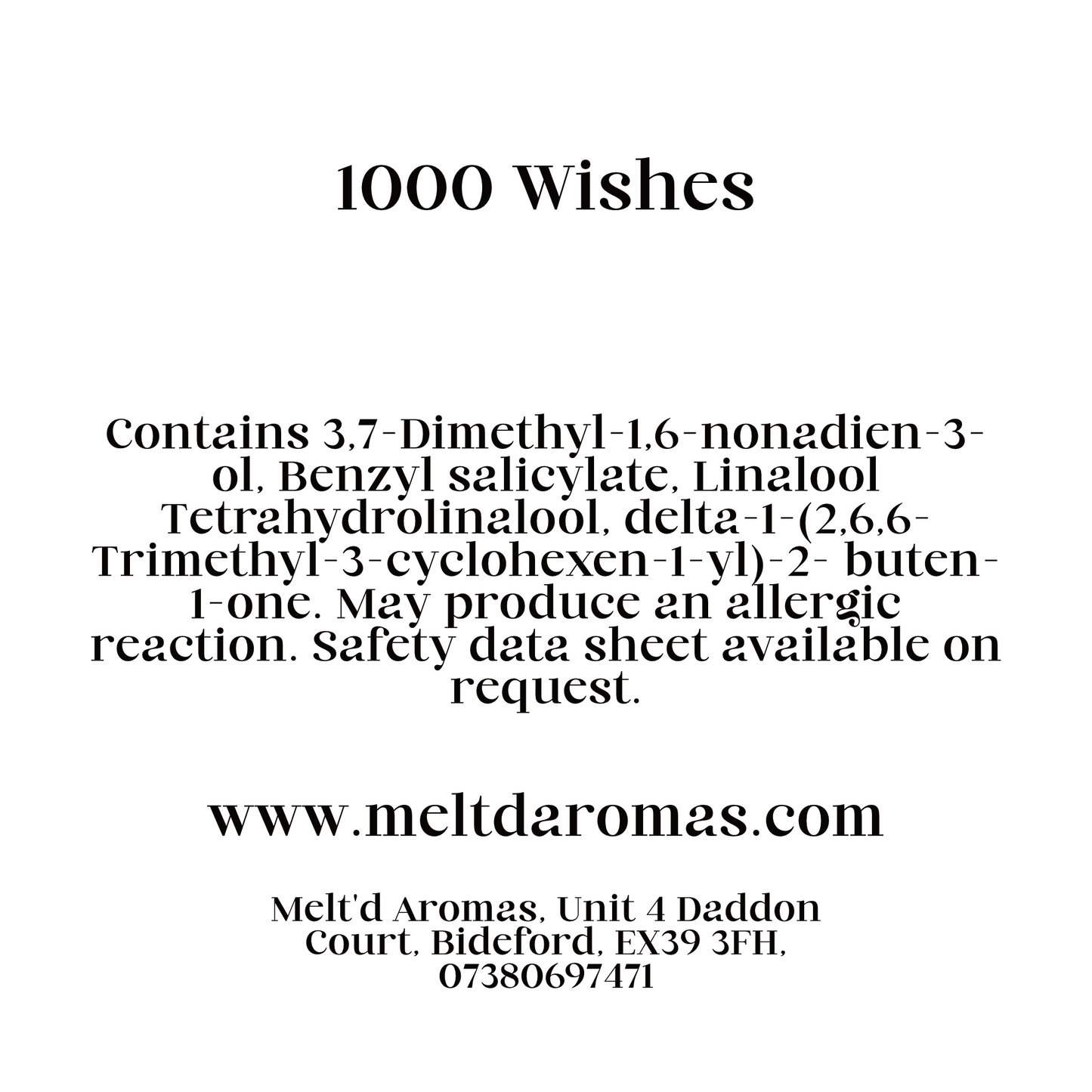 1000 Wishes - Wax Melt