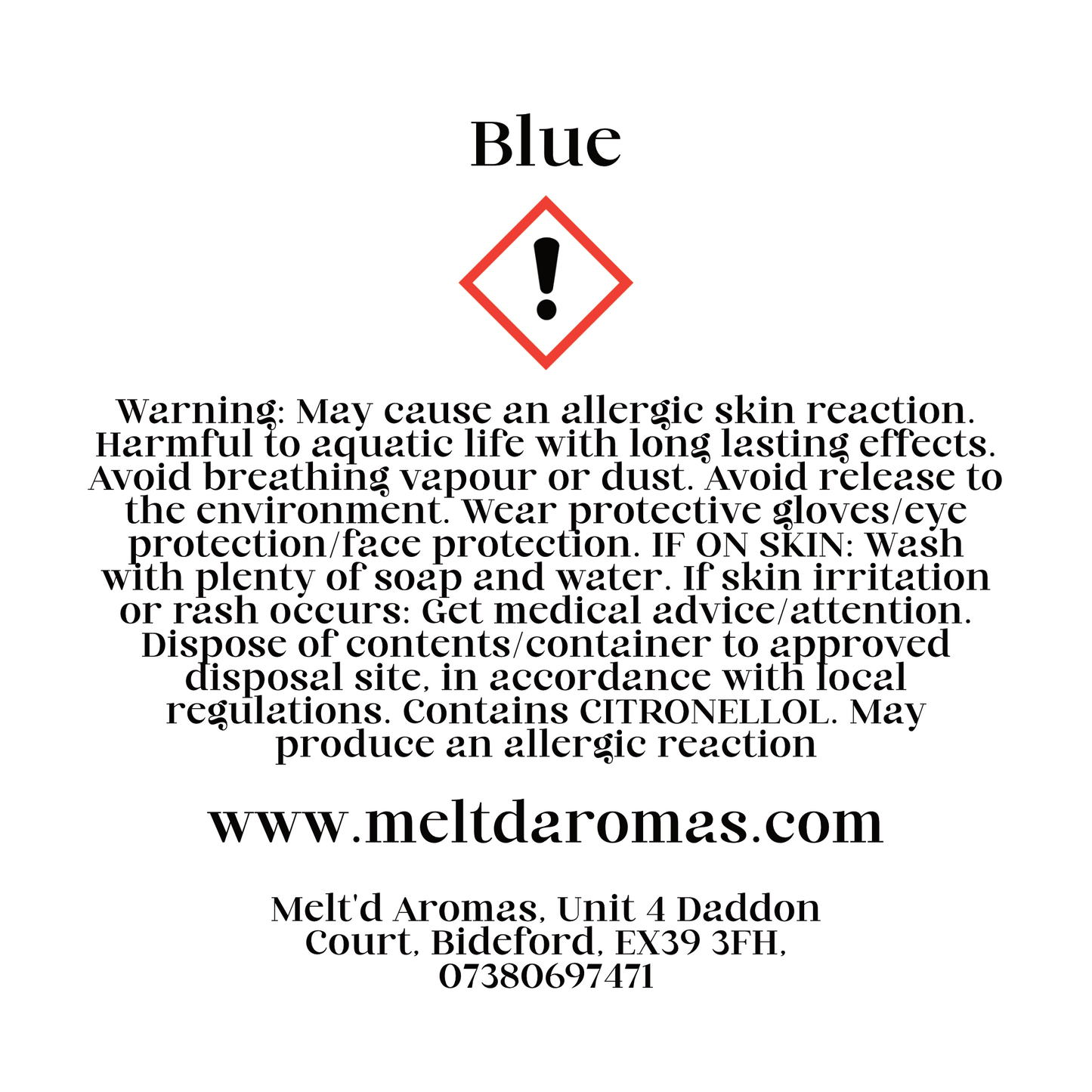 Blue - Wax Melt