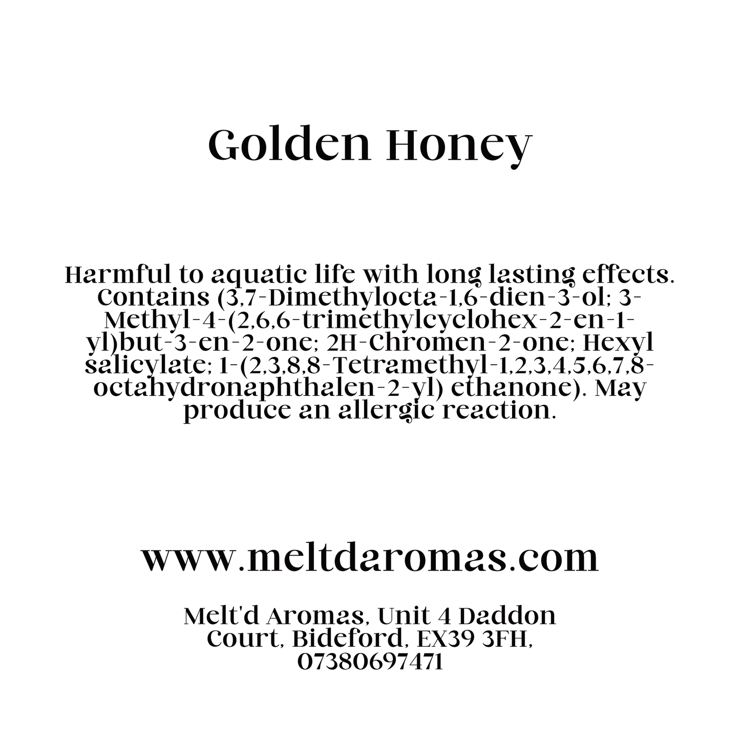 Golden Honey - Wax Melt