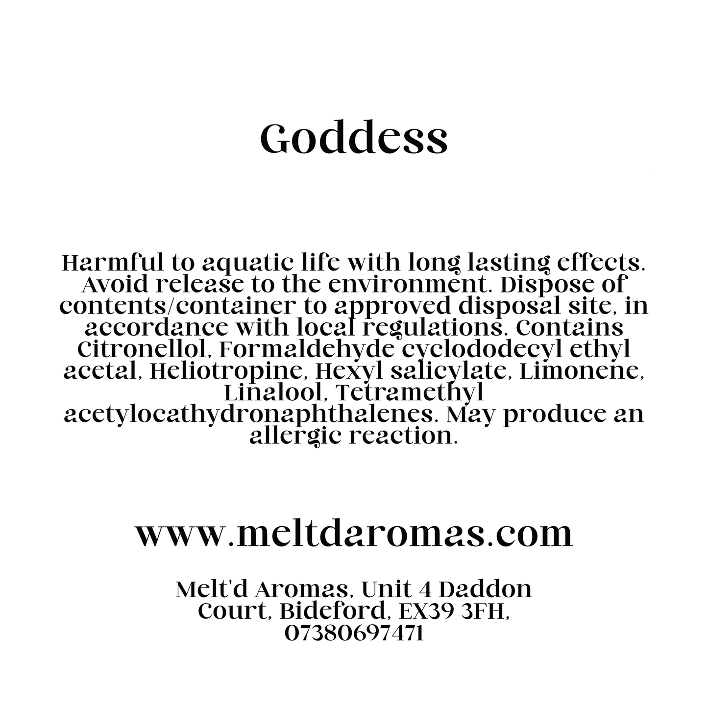 Goddess - Wax Melt