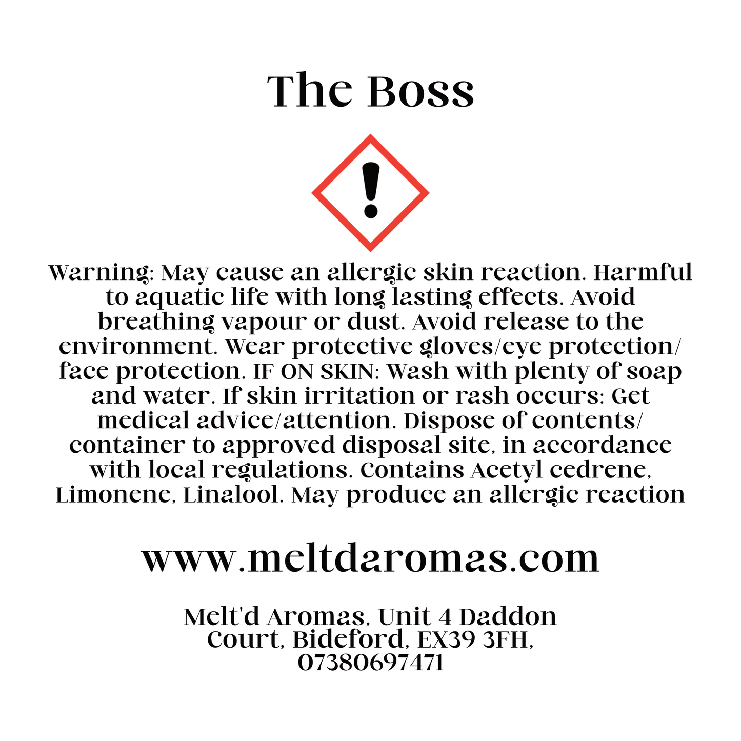 The Boss - Wax Melt