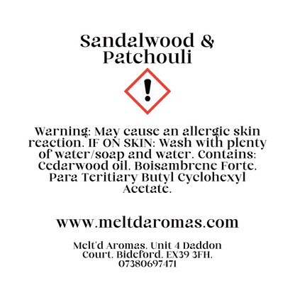 Sandalwood & Patchouli - Wax Melt