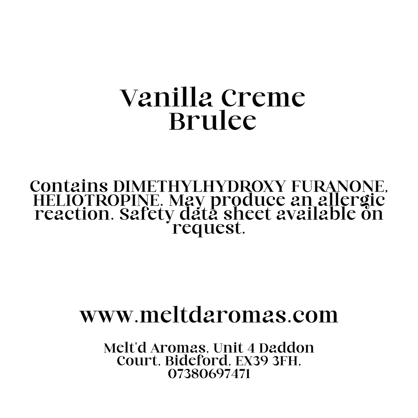 Vanilla Crème Brulée - Wax Melt